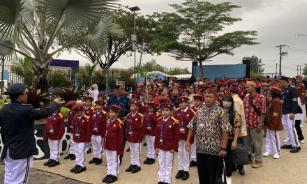 Kehadiran Siswa Sekolah Rakyat Di Peresmian SRT 9 Banjarbaru