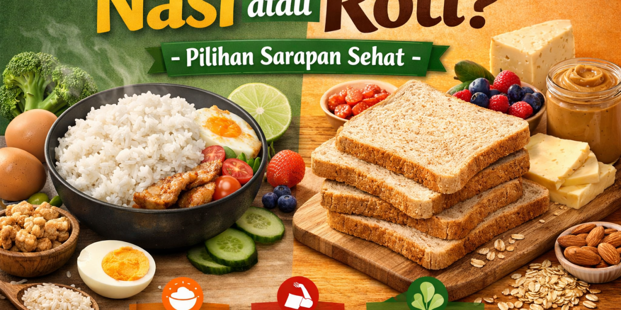 Nasi atau Roti: Mana Pilihan Sarapan yang Lebih Sehat?
