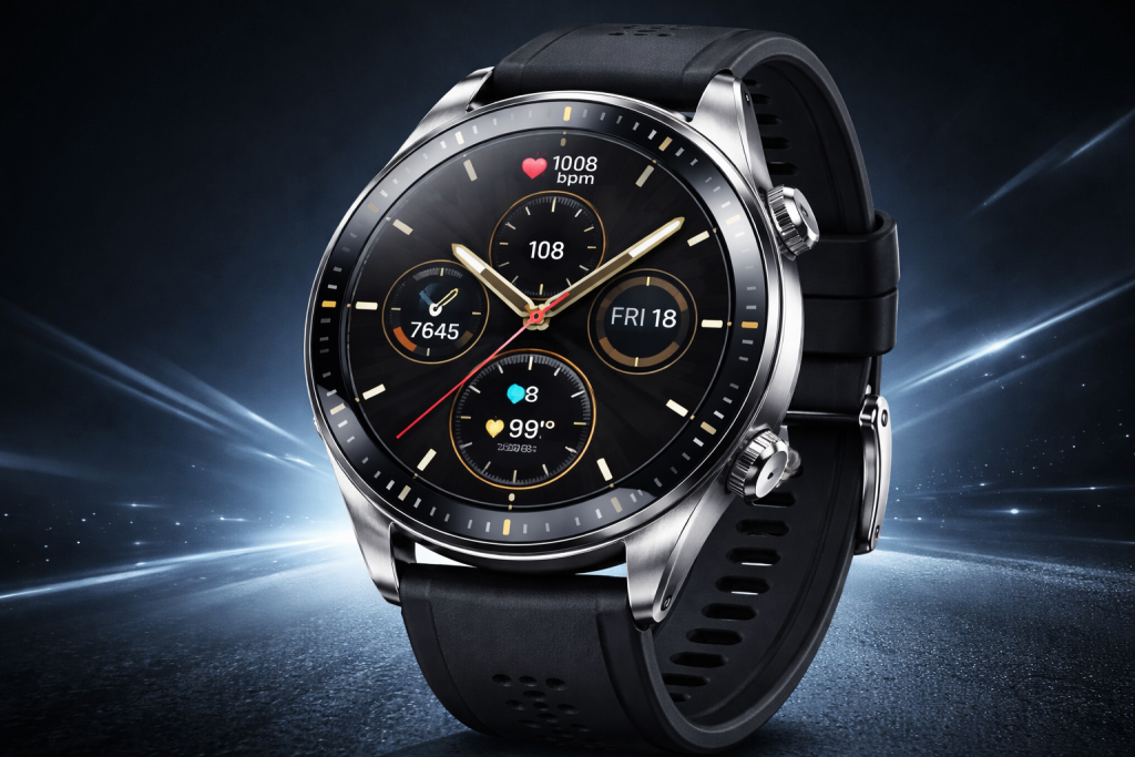 Honor Watch GS 5 smartwatch ramping dengan desain bulat dan fitur kesehatan jantung