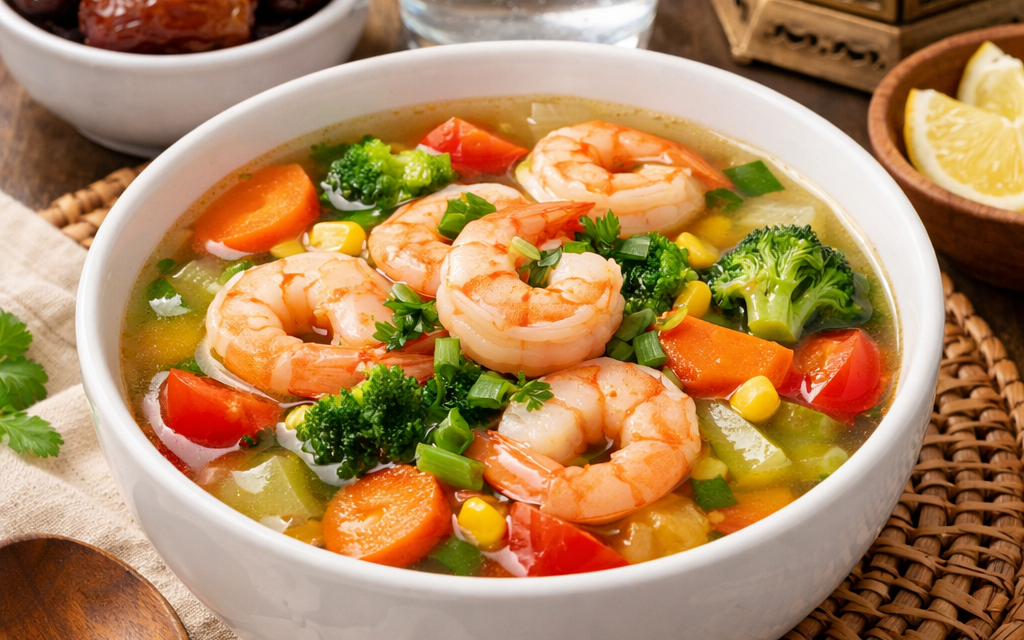 Resep Sup Sayur Udang untuk Menu Berbuka Puasa Sehat