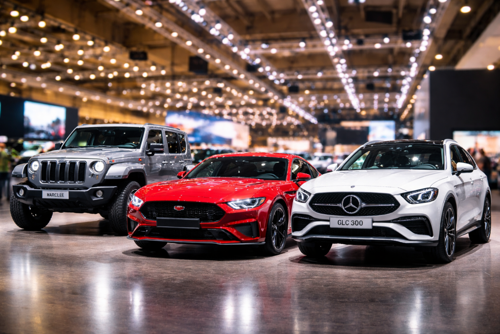 Tiga mobil premium dipamerkan di Indonesia International Motor Show 2026