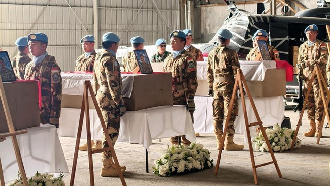 3 Prajurit TNI Gugur di Lebanon Dipulangkan ke Indonesia