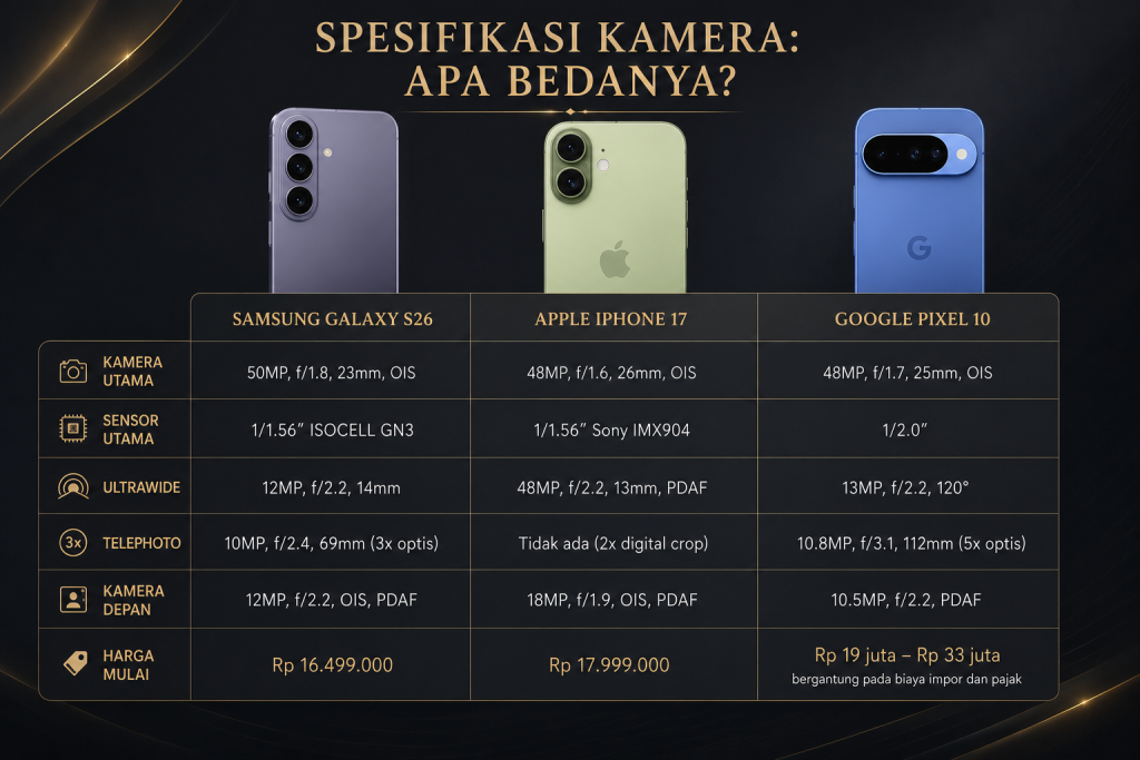 Perbandingan Kamera