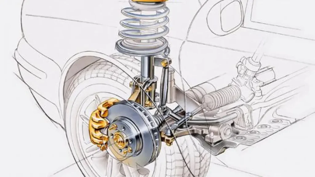 Pemeriksaan shockbreaker mobil untuk mengetahui kerusakan pada sistem suspensi kendaraan