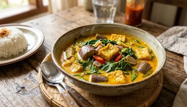 Resep Kuah Santan Terong, Tahu, dan Kemangi yang Gurih dan Harum